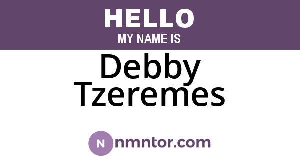 Debby Tzeremes