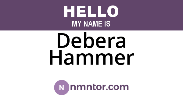 Debera Hammer