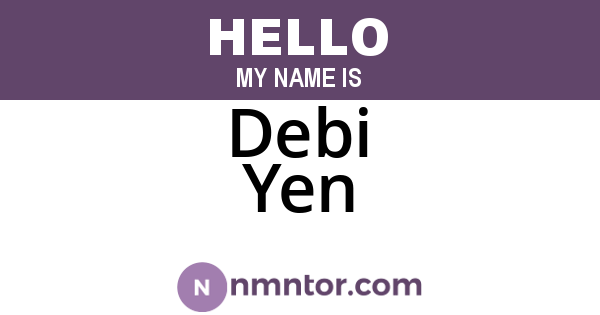 Debi Yen