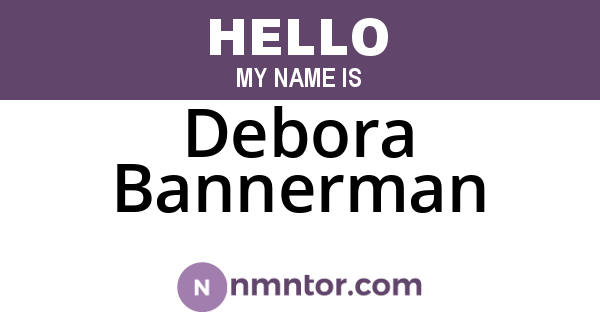 Debora Bannerman