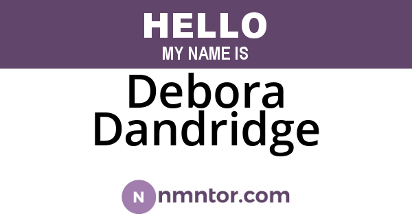 Debora Dandridge