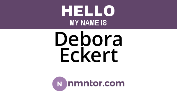 Debora Eckert
