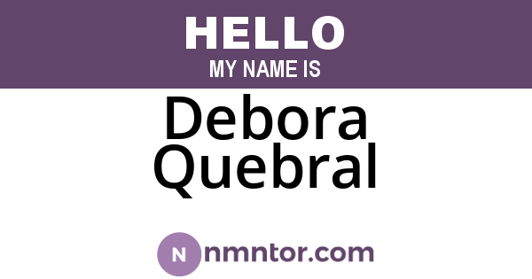 Debora Quebral