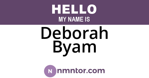 Deborah Byam