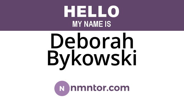 Deborah Bykowski