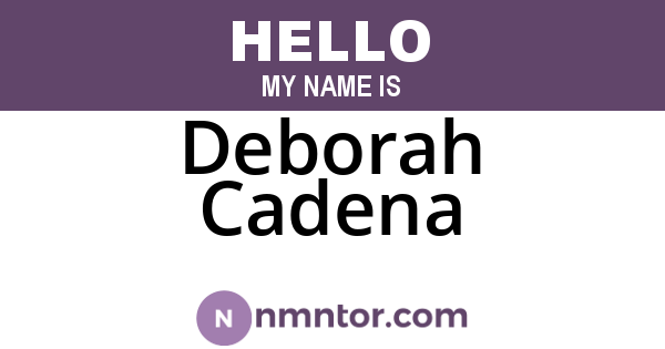 Deborah Cadena