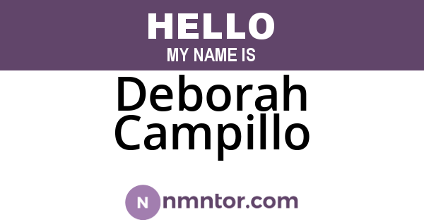 Deborah Campillo