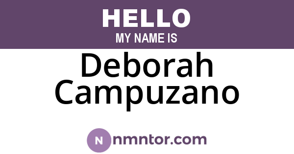 Deborah Campuzano