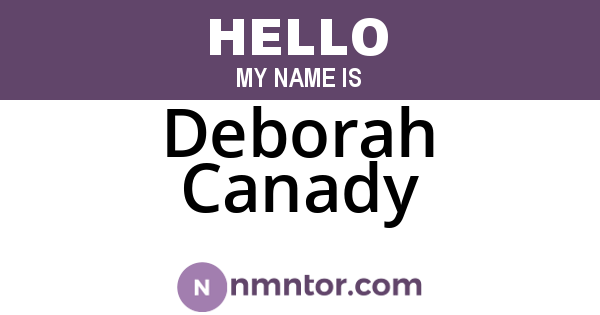 Deborah Canady