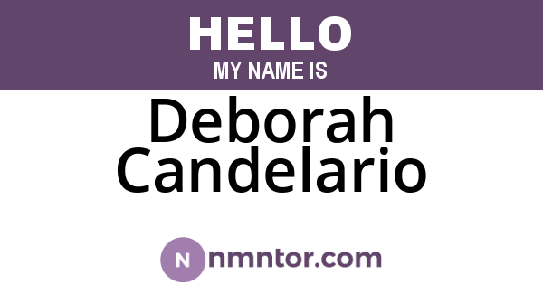 Deborah Candelario