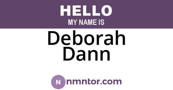 Deborah Dann