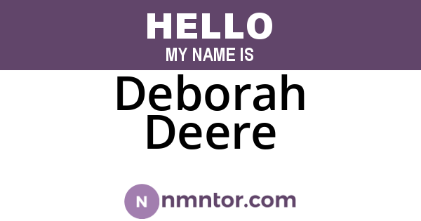 Deborah Deere