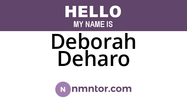 Deborah Deharo