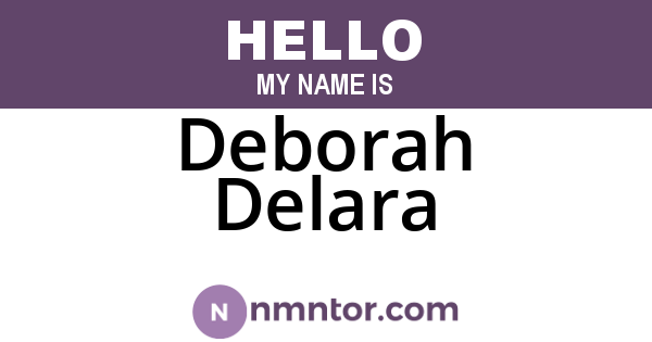 Deborah Delara