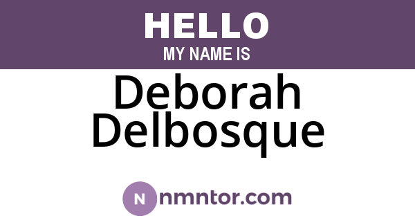 Deborah Delbosque