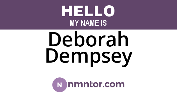 Deborah Dempsey