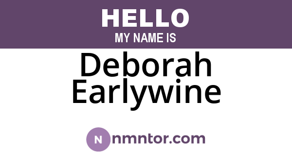 Deborah Earlywine