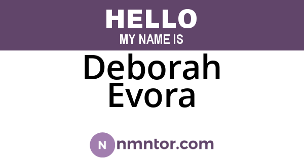 Deborah Evora