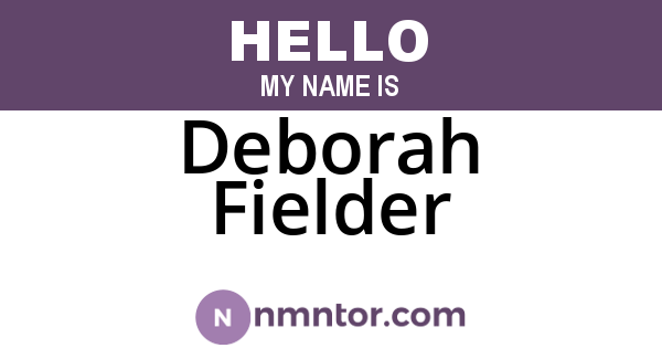 Deborah Fielder