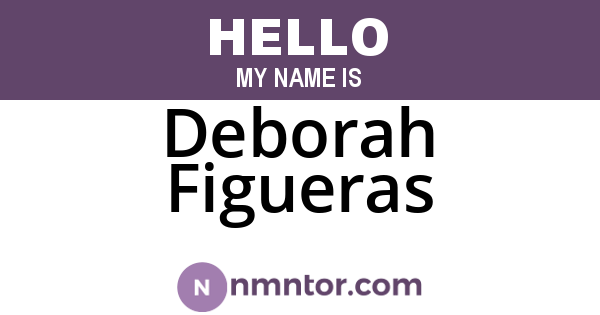 Deborah Figueras