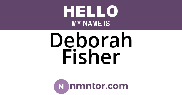 Deborah Fisher