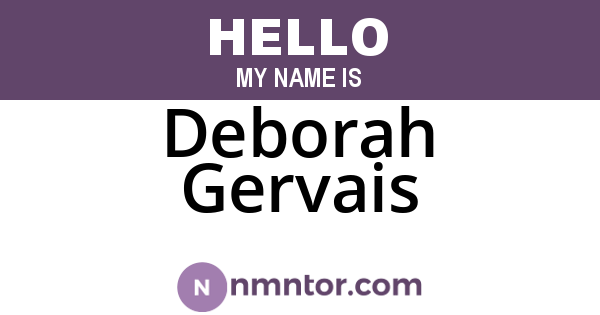Deborah Gervais