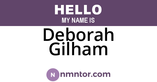 Deborah Gilham