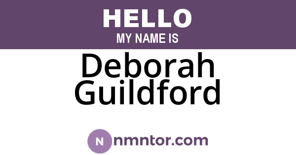 Deborah Guildford