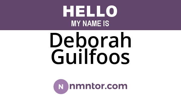 Deborah Guilfoos