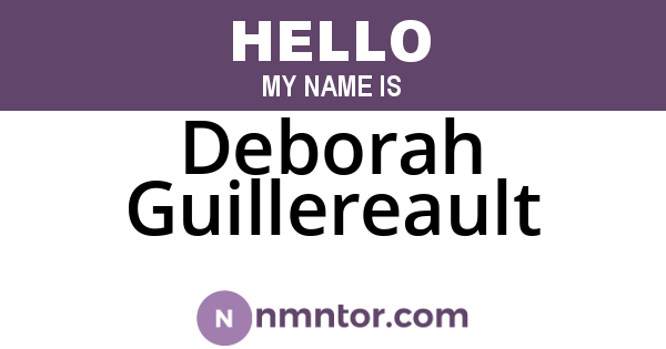 Deborah Guillereault