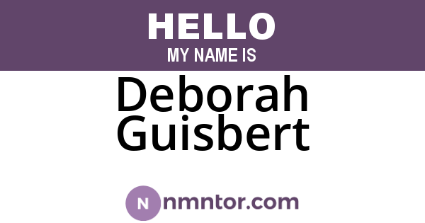 Deborah Guisbert