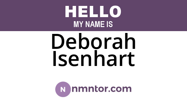 Deborah Isenhart