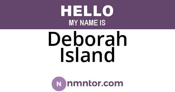 Deborah Island