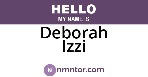 Deborah Izzi