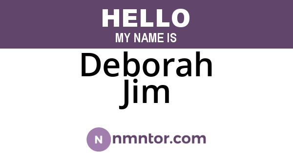 Deborah Jim