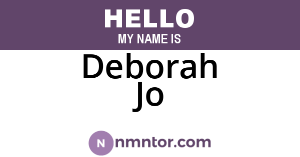 Deborah Jo