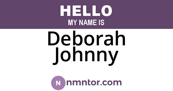 Deborah Johnny
