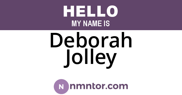 Deborah Jolley