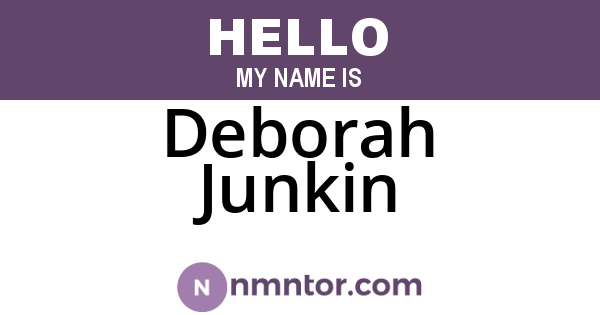 Deborah Junkin
