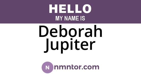 Deborah Jupiter