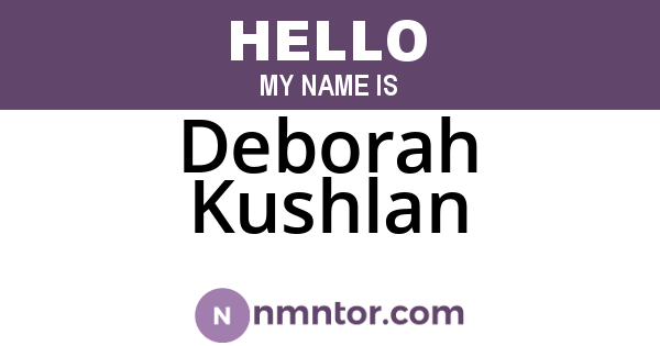 Deborah Kushlan