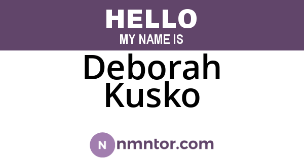 Deborah Kusko