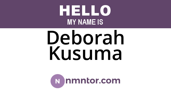 Deborah Kusuma
