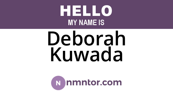 Deborah Kuwada