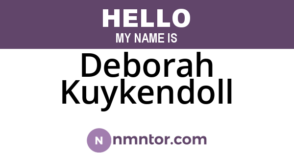 Deborah Kuykendoll