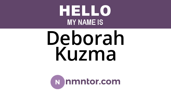 Deborah Kuzma