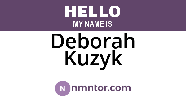 Deborah Kuzyk