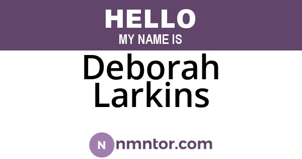 Deborah Larkins