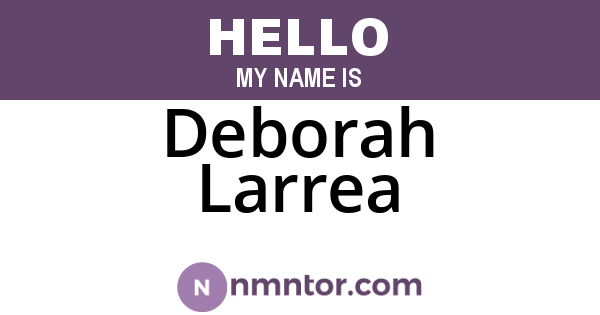 Deborah Larrea
