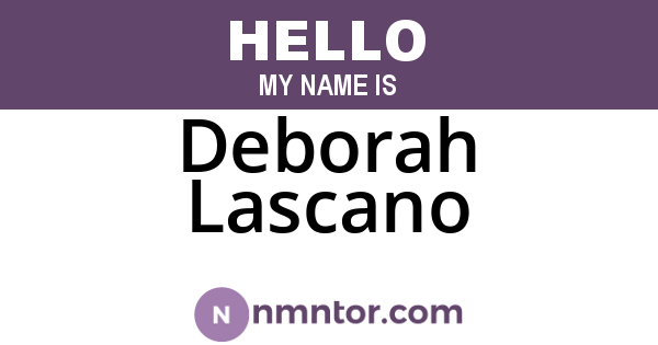 Deborah Lascano
